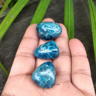 Natural Blue Apatite Tumbles - SokoSokoltd- Mauritius