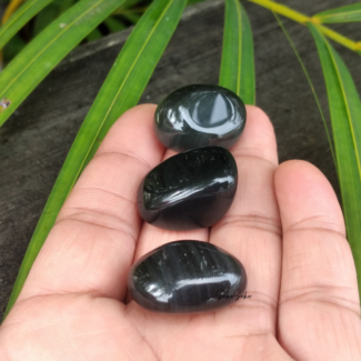 Natural Black Obsidian Tumbles - SokoSokoltd - Mauritius