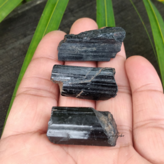 Natural Black Tourmaline Raw Blades - SokoSokoltd - Mauritius