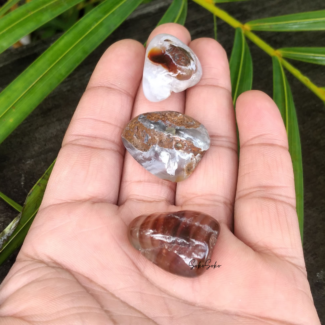 Natural Fire Agate Tumbles - SokoSokoltd- Mauritius