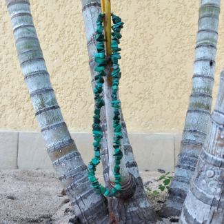 Natural Malachite Chips Necklace