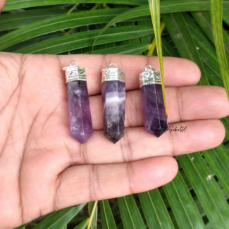 Natural Amethyst Pendants - SokoSokoltd - Mauritius