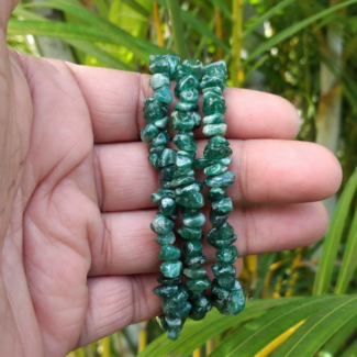 Green Aventurine Chips Bracelet - SokoSokoltd