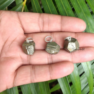 Golden Pyrite Pendant - SokoSokoltd