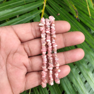 Rhodocrosite Chips Bracelet - SokoSokoltd