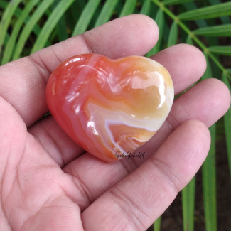 Natural Carnelian Heart