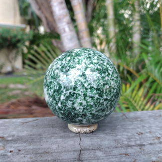 Natural Moss Agate Sphere