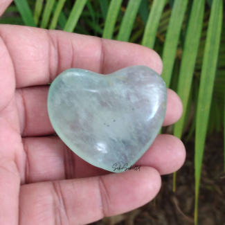 Natural Green Fluorite Heart
