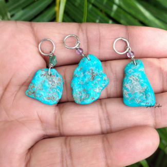 Natural Turquoise Nugget Rough Pendant