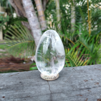 Clear Quartz Egg - SokoSokoltd