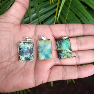 Chrysocolla Pendants - SokoSokoltd