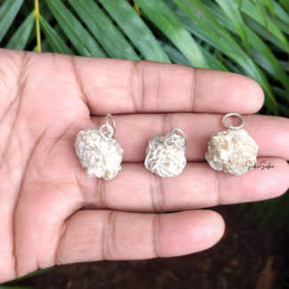 Desert Rose Selenite Pendants - SokoSokoltd