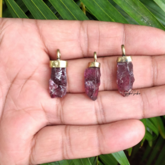 Red Garnet Pendants - SokoSokoltd