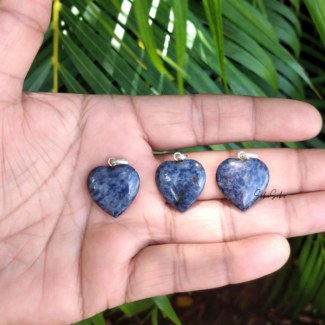 Sodalite Heart pendants - SokoSokoltd