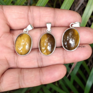 Golden Tiger Eye Pendants - SokoSokoltd