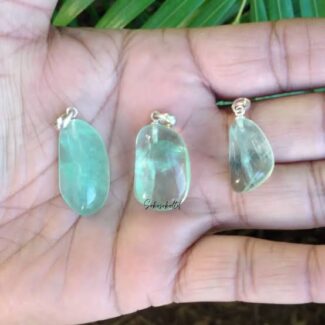 Green Fluorite Pendants - SokoSokoltd