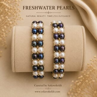 2 Line Freshwater Pearl Bracelet - SokoSokoltd- Mauritius