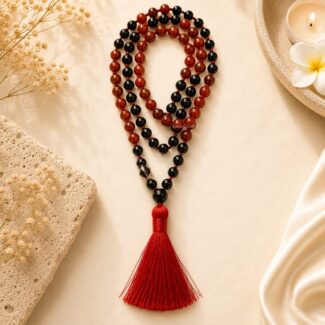 Natural Red Garnet and Red Jasper 108 Bead Mala - SokoSokoltd - Mauritius