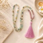 Natural Amazonite and Rhodonite 108 Bead Mala - SokoSokoltd - Mauritius